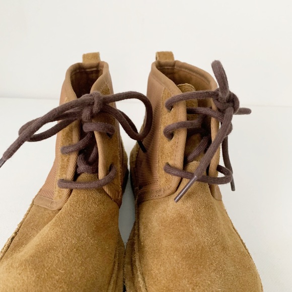 Ugg Kids Neumel II Lace Up Boot Brown Size 3 - Picture 8 of 15